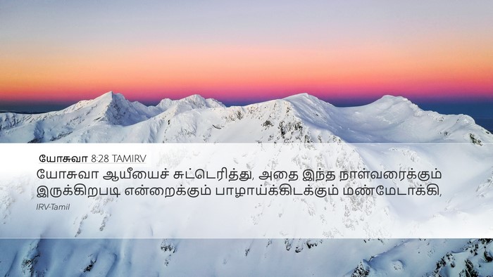 யோசுவா 8:28 TAMIRV Bible Verse Image