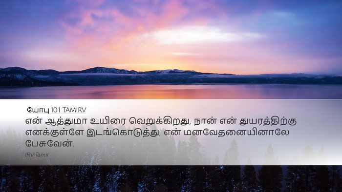 யோபு 10:1 TAMIRV Bible Verse Image