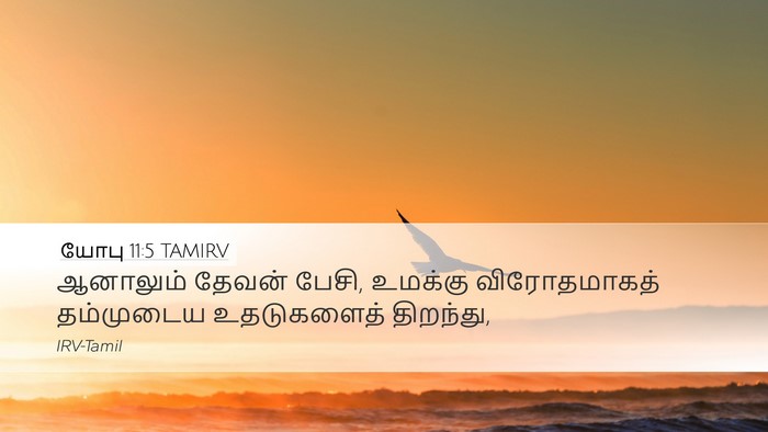 யோபு 11:5 TAMIRV Desktop Wallpaper - ஆனாலும் தேவன் - Desktop Bible Verse Wallpaper