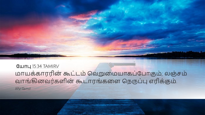யோபு 15:34 TAMIRV Bible Verse Image
