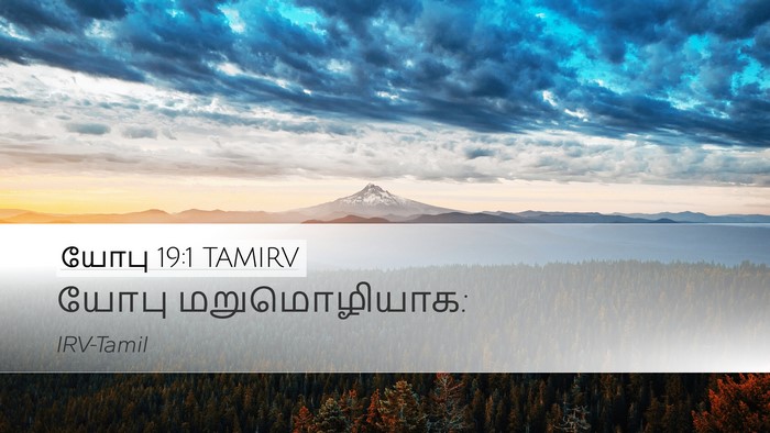 யோபு 19:1 TAMIRV Desktop Wallpaper - யோபு - Desktop Bible Verse Wallpaper