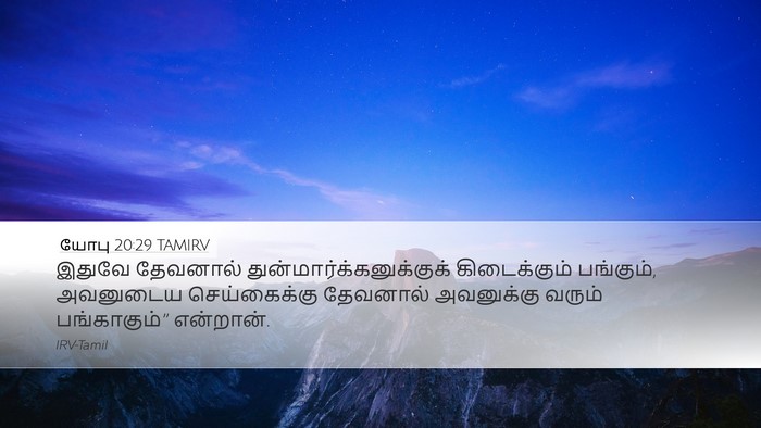யோபு 20:29 TAMIRV Bible Verse Image