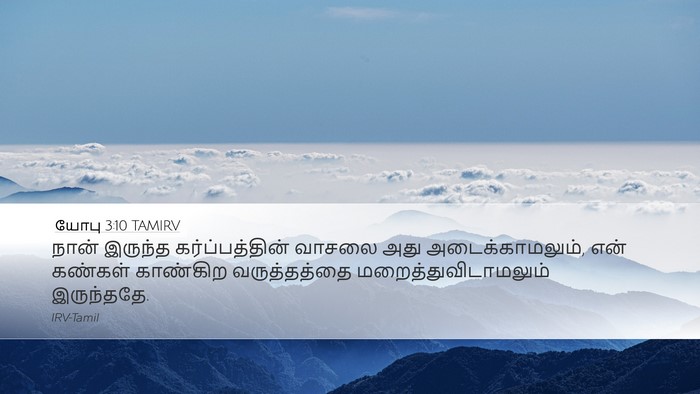 யோபு 3:10 TAMIRV Bible Verse Image