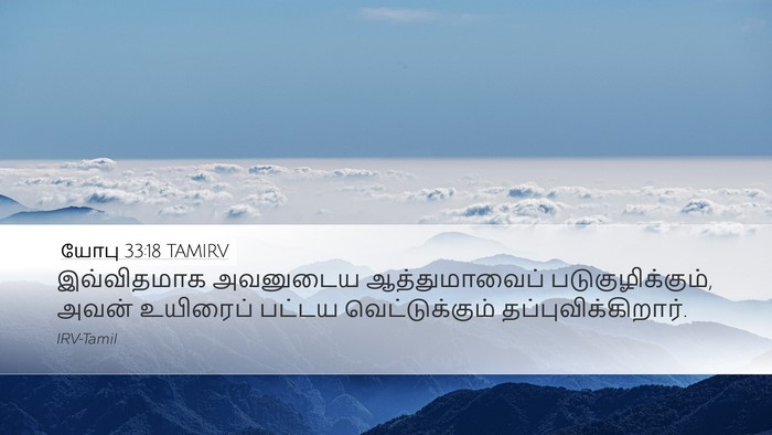யோபு 33:18 TAMIRV Bible Verse Image