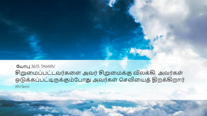 யோபு 36:15 TAMIRV Bible Verse Image
