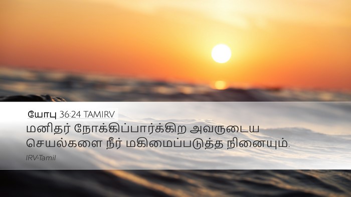 யோபு 36:24 TAMIRV Bible Verse Image
