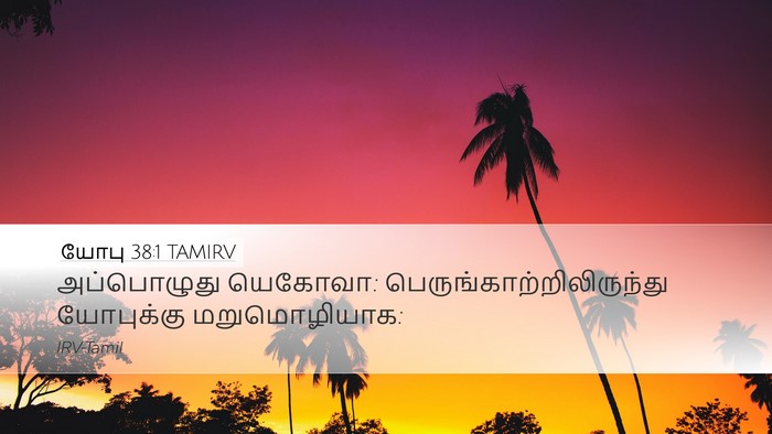 யோபு 38:1 TAMIRV Bible Verse Image