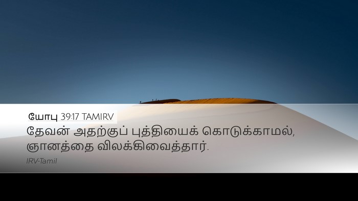 யோபு 39:17 TAMIRV Bible Verse Image