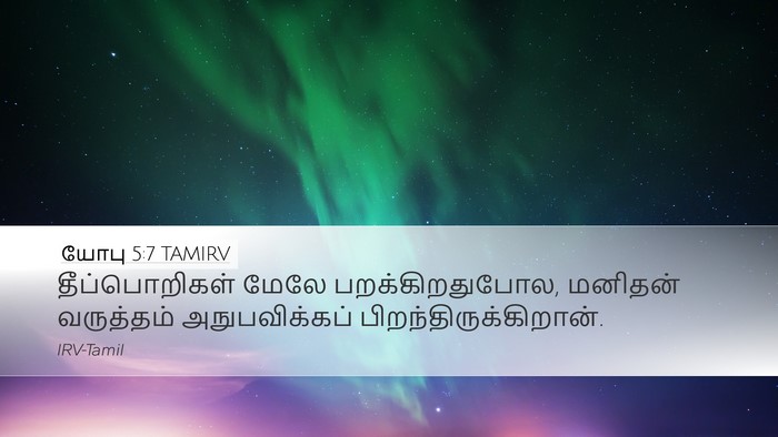 யோபு 5:7 TAMIRV Bible Verse Image