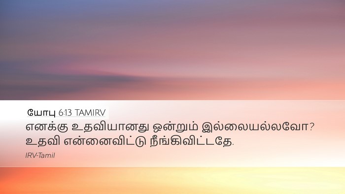 யோபு 6:13 TAMIRV Bible Verse Image