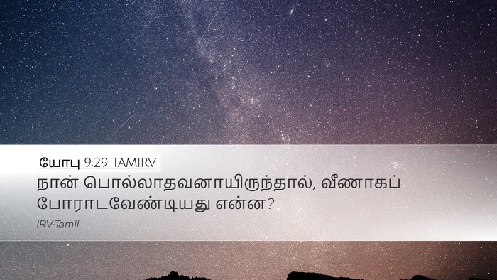 யோபு 9:29 TAMIRV Bible Verse Image