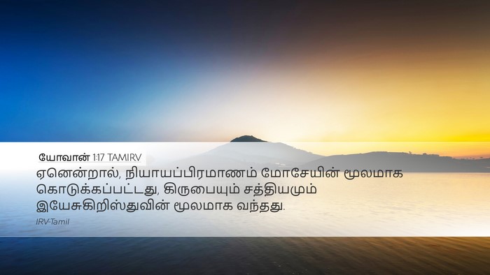 யோவான் 1:17 TAMIRV Bible Verse Image