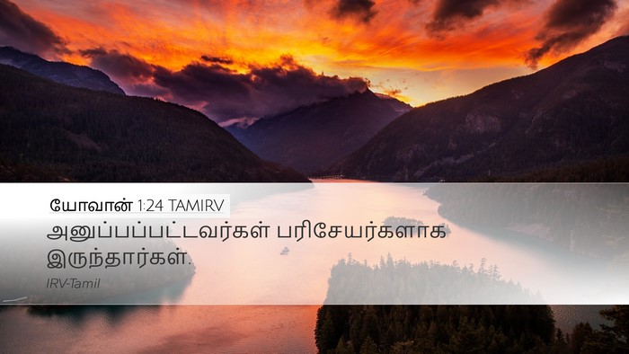 யோவான் 1:24 TAMIRV Desktop Wallpaper -  - Desktop Bible Verse Wallpaper