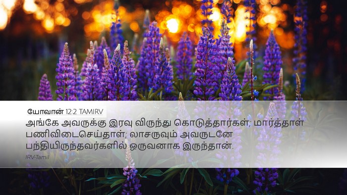 யோவான் 12:2 TAMIRV Bible Verse Image