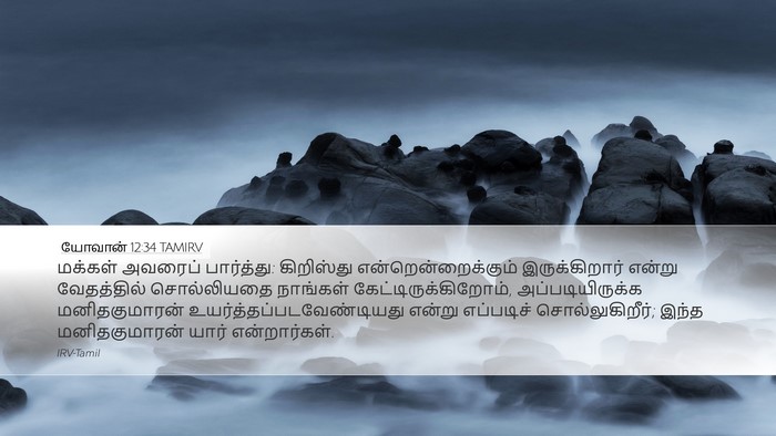 யோவான் 12:34 TAMIRV Bible Verse Image
