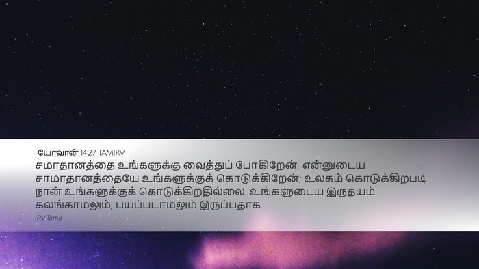 யோவான் 14:27 TAMIRV Bible Verse Image