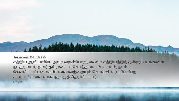 யோவான் 16:13 TAMIRV Bible Verse Image