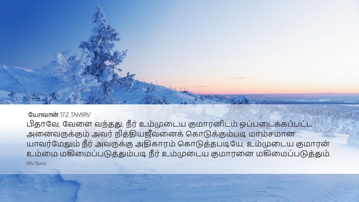 யோவான் 17:2 TAMIRV Bible Verse Image