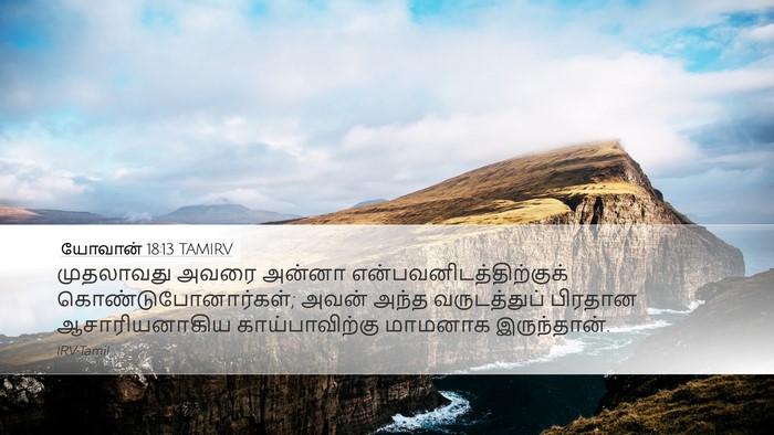 யோவான் 18:13 TAMIRV Bible Verse Image
