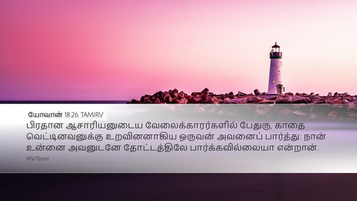 யோவான் 18:26 TAMIRV Bible Verse Image