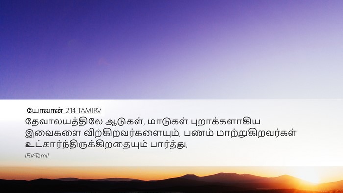 யோவான் 2:14 TAMIRV Bible Verse Image
