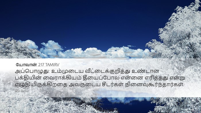 யோவான் 2:17 TAMIRV Bible Verse Image