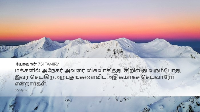 யோவான் 7:31 TAMIRV Bible Verse Image