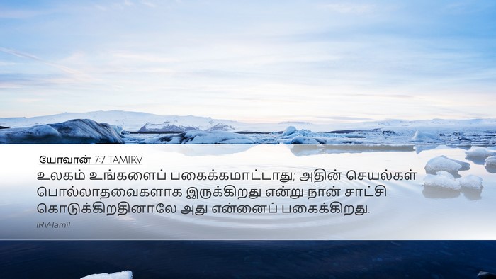 யோவான் 7:7 TAMIRV Bible Verse Image