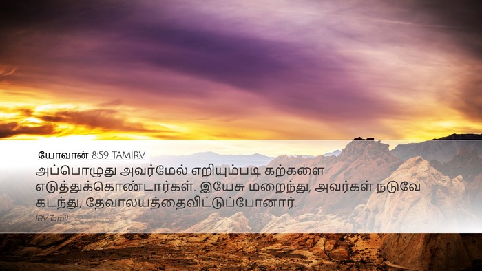 யோவான் 8:59 TAMIRV Bible Verse Image