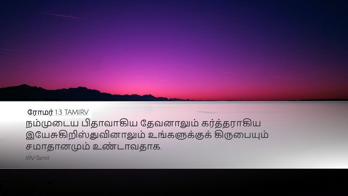 ரோமர் 1:3 TAMIRV Bible Verse Image