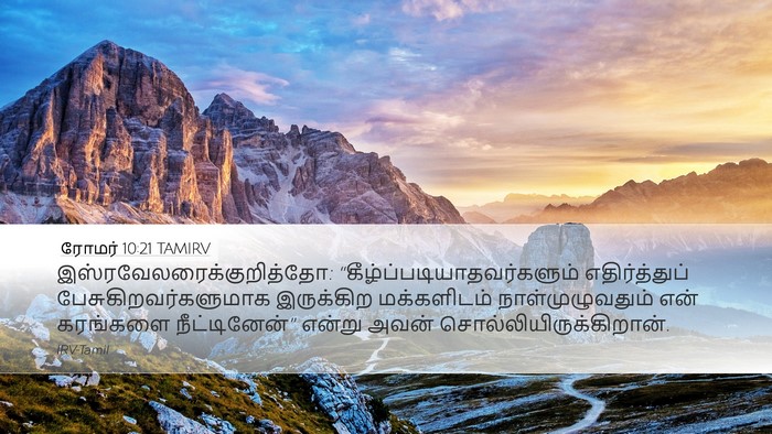 ரோமர் 10:21 TAMIRV Bible Verse Image