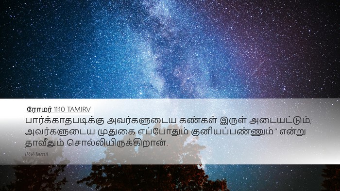 ரோமர் 11:10 TAMIRV Bible Verse Image