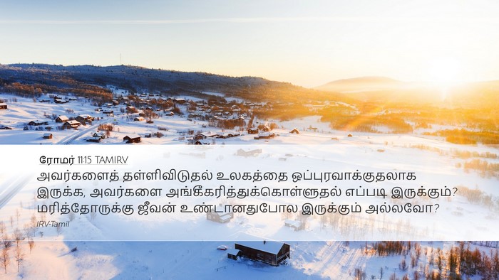 ரோமர் 11:15 TAMIRV Bible Verse Image