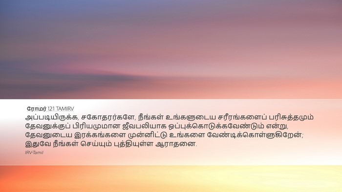 ரோமர் 12:1 TAMIRV Bible Verse Image
