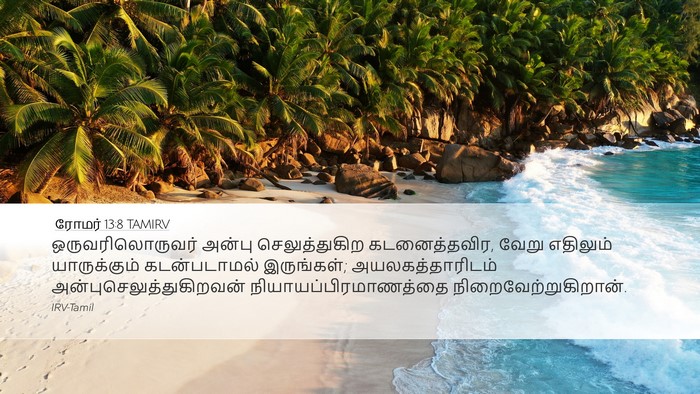 ரோமர் 13:8 TAMIRV Bible Verse Image