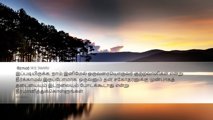 ரோமர் 14:13 TAMIRV Bible Verse Image