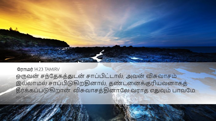 ரோமர் 14:23 TAMIRV Bible Verse Image