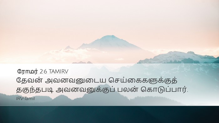 ரோமர் 2:6 TAMIRV Bible Verse Image