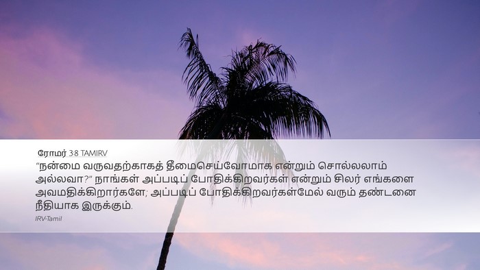 ரோமர் 3:8 TAMIRV Bible Verse Image