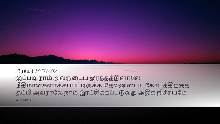ரோமர் 5:9 TAMIRV Bible Verse Image