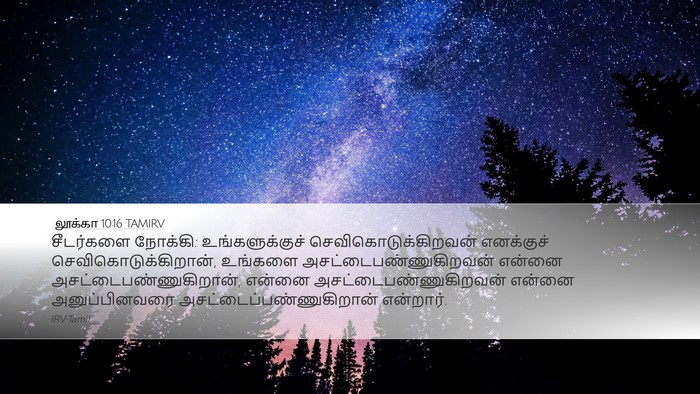 லூக்கா 10:16 TAMIRV Bible Verse Image