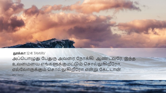லூக்கா 12:41 TAMIRV Bible Verse Image
