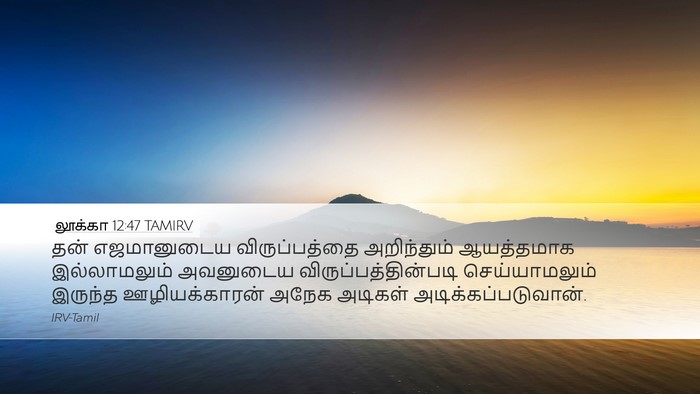 லூக்கா 12:47 TAMIRV Bible Verse Image