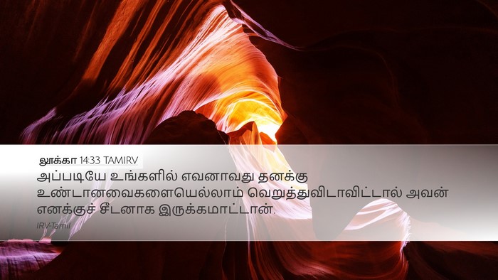 லூக்கா 14:33 TAMIRV Bible Verse Image