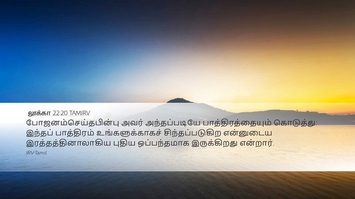 லூக்கா 22:20 TAMIRV Bible Verse Image