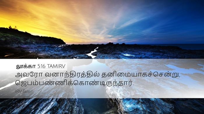 லூக்கா 5:16 TAMIRV Desktop Wallpaper - அவரோ - Desktop Bible Verse Wallpaper