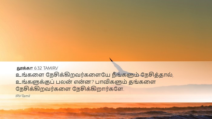 லூக்கா 6:32 TAMIRV Bible Verse Image