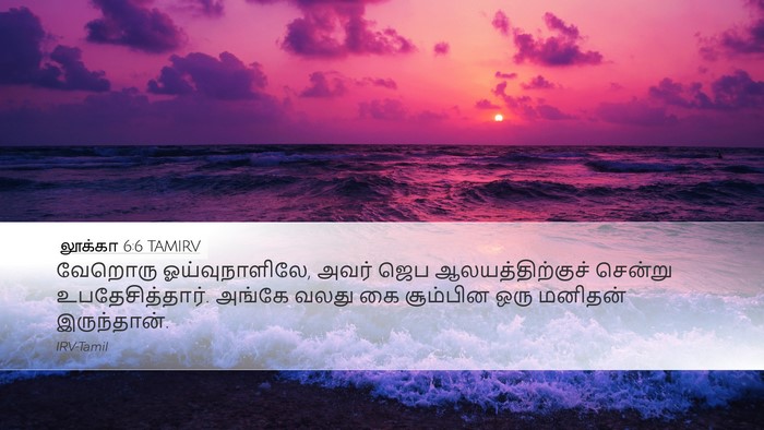 லூக்கா 6:6 TAMIRV Bible Verse Image