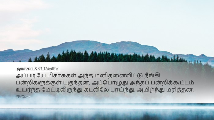 லூக்கா 8:33 TAMIRV Bible Verse Image