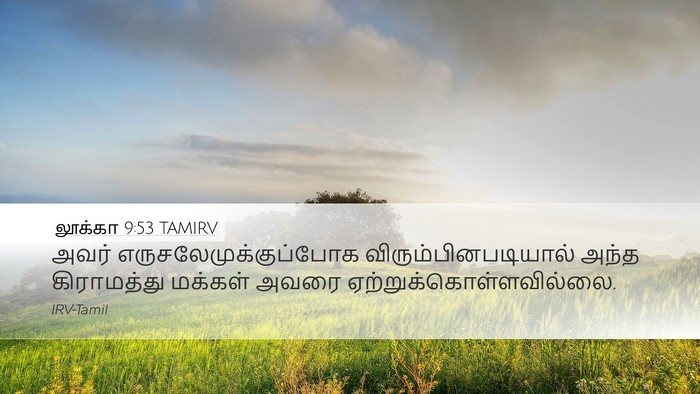 லூக்கா 9:53 TAMIRV Bible Verse Image